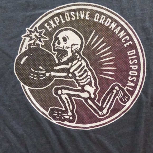 Next Level Apparel | Shirts | New Explosive Ordanance Disposal Skeleton ...